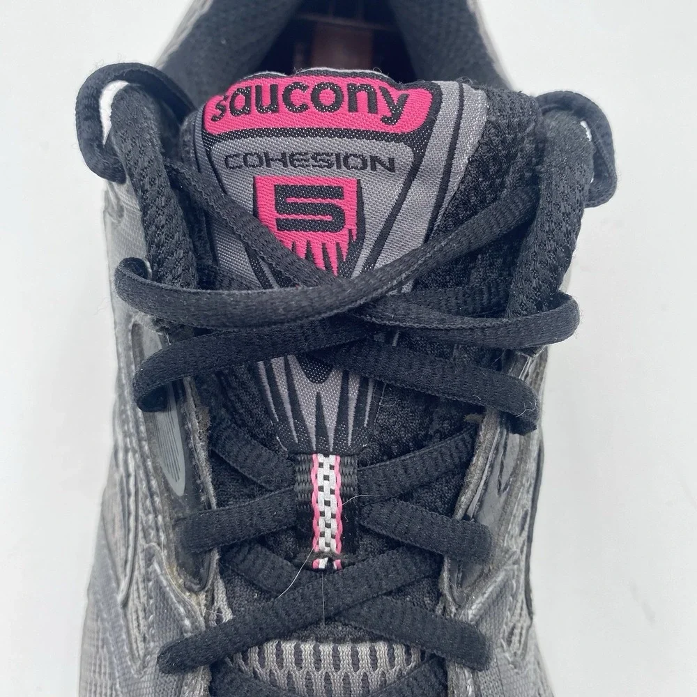 Saucony Grid Cohesion 5 Women's Running Shoes Size 11 Gray Pink 15119-2‎ Cleaned